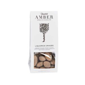 Mandler med lakrids fra Summerbird overtrukket med Amber chokolade