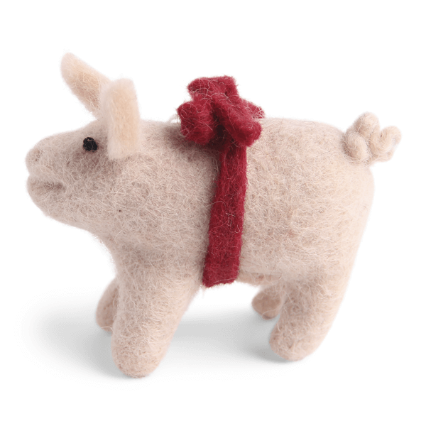 Pig with Red Loop